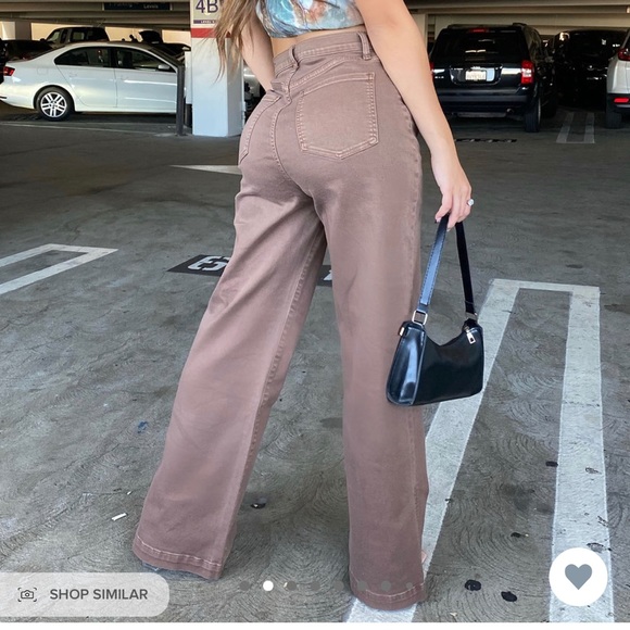 Side slit wide leg jeans - Picture 6 of 6